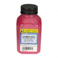 Тонер Samsung CLP-300, 45 гр., Content, красный